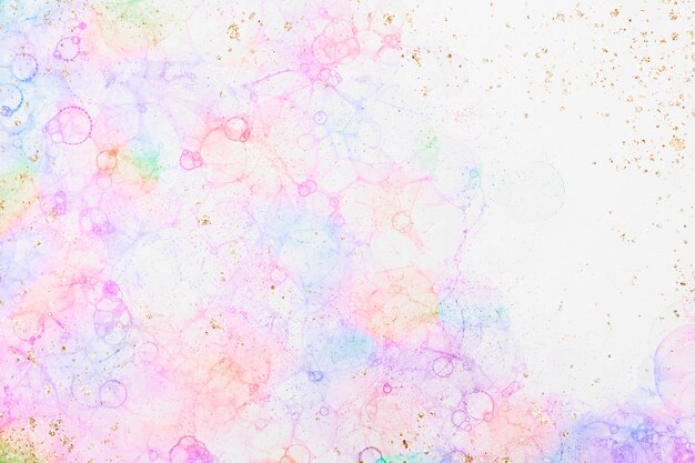 Estilo femenino colorido del fondo del rosa del arte de la burbuja
