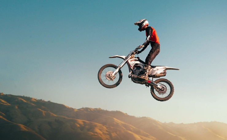 Foto gratuito el estilo libre de moto