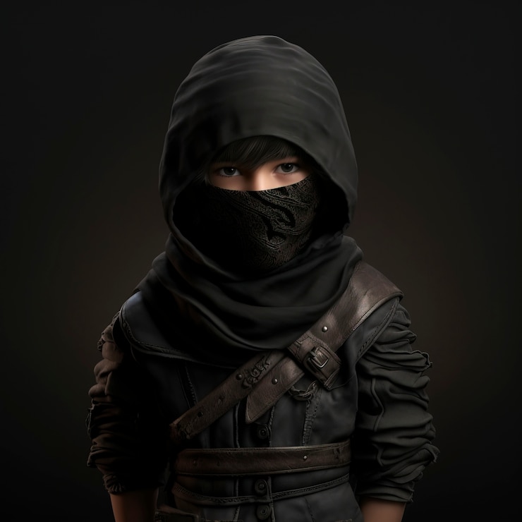 Foto gratuito el estilo oscuro del ninja naruto