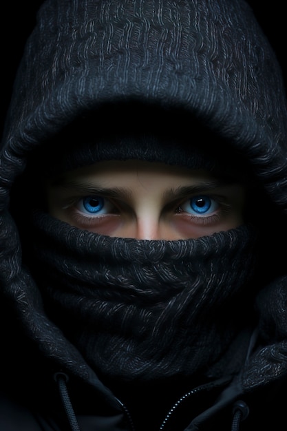 Foto gratuita el estilo oscuro del ninja naruto