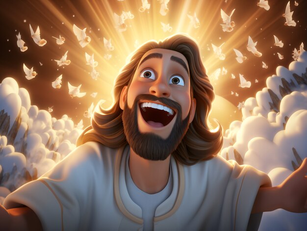 El estilo de vida de Jesucristo en dibujos animados