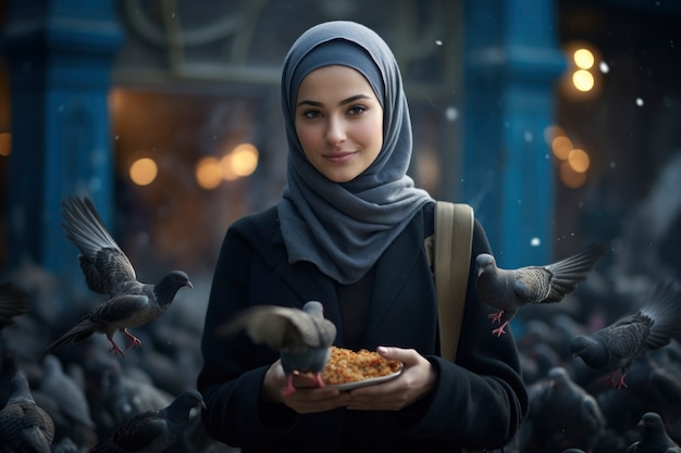 Estilo de vida de la mujer islámica de mediana altura