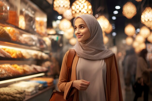 Estilo de vida de la mujer islámica de mediana altura