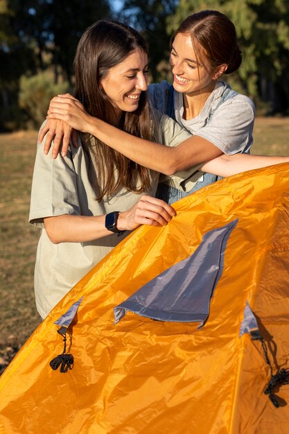 Estilo de vida de las personas que viven en camping.