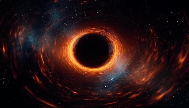 Una estrella explosiva crea una galaxia abstracta en una ilustración del espacio profundo generada por IA