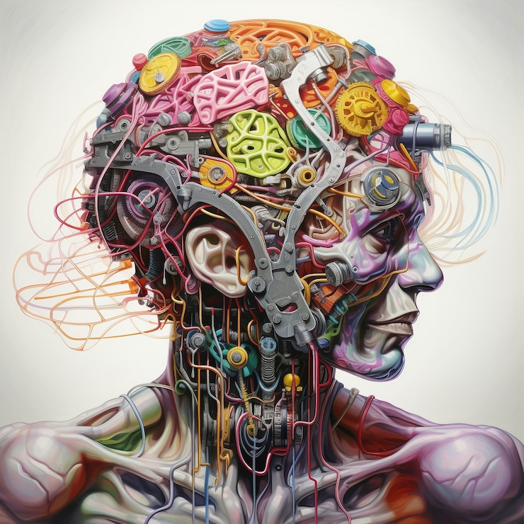 Foto gratuito estructura detallada del cerebro humano