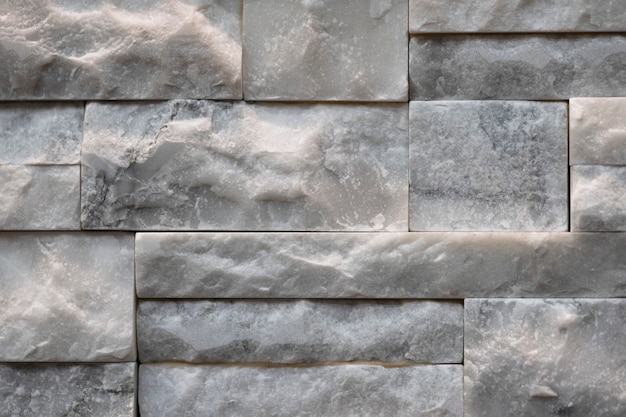 Estructura de pared de piedra caliza de mármol apilada