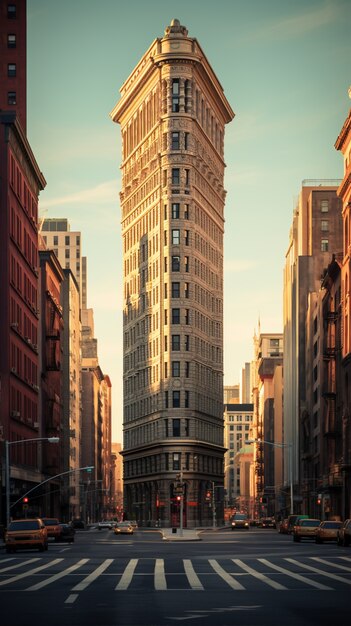 Estructuras y arquitectura de la ciudad de nueva york.