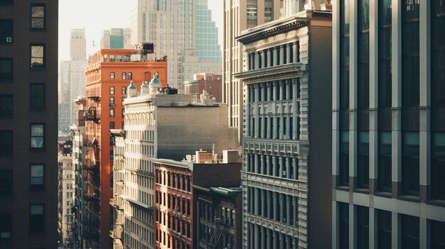 Estructuras y arquitectura de la ciudad de nueva york.