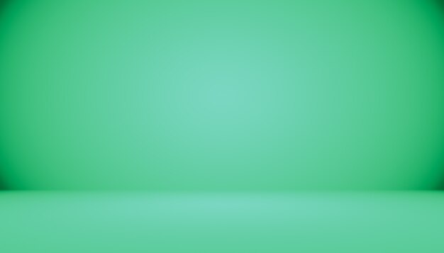 El estudio verde vacío se usa bien como fondo, plantilla de sitio web, marco, informe comercial