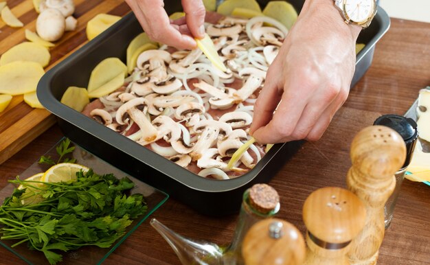 Etapas de la cocina de carne al estilo francés