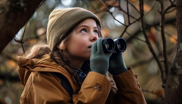 Exploradores de todas las edades descubriendo la belleza de la naturaleza generada por IA