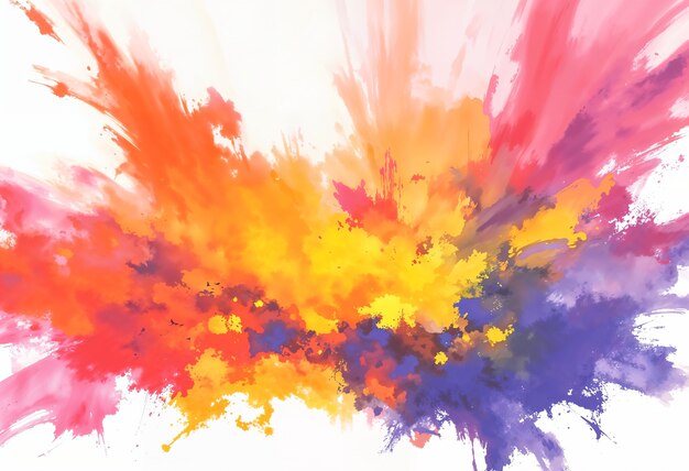 Explosión de colores abstractos