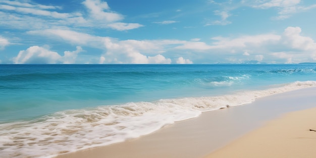 Foto gratuita la extensa playa y las olas en el fondo de la serena costa