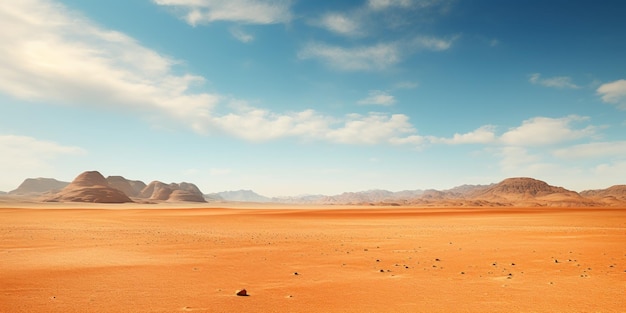 Foto gratuita un extenso paisaje desértico que se extiende en el fondo