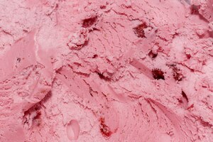 Foto gratuita extreme close-up helado de fresa con espacio de copia