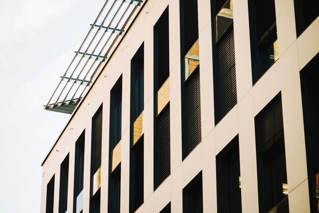 Fachada del nuevo edificio moderno