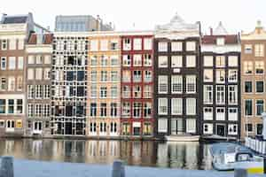 Foto gratuita fachadas de amsterdam, ventanas