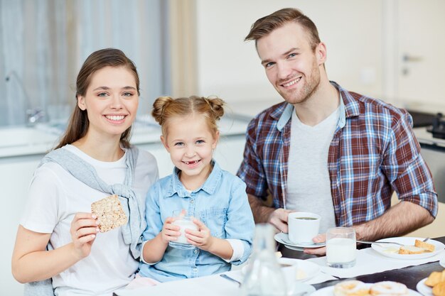 Familia de desayuno