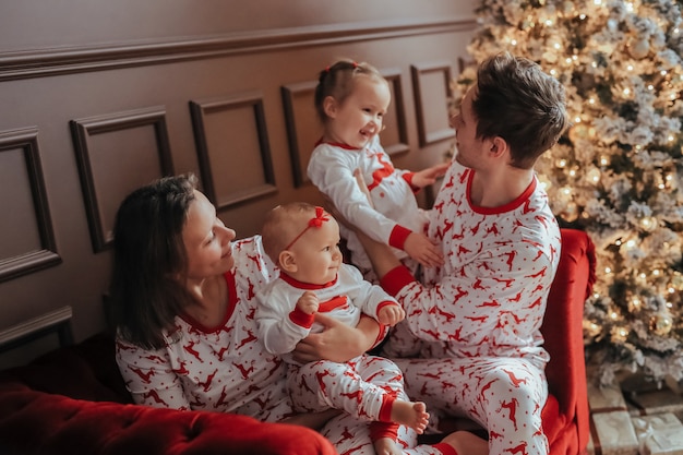 Familia en la navidad