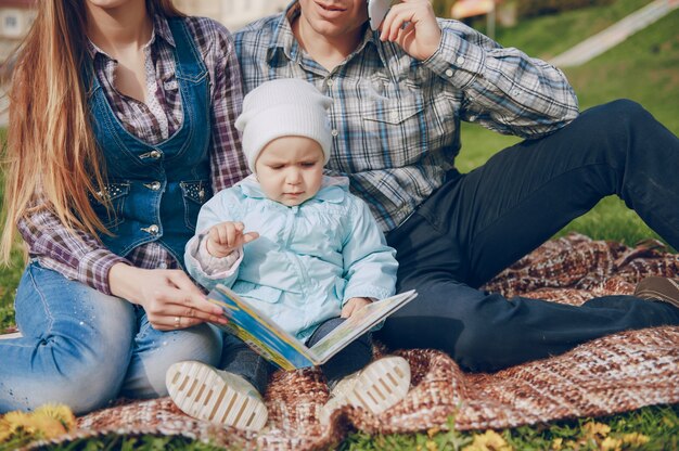 familia en el parque