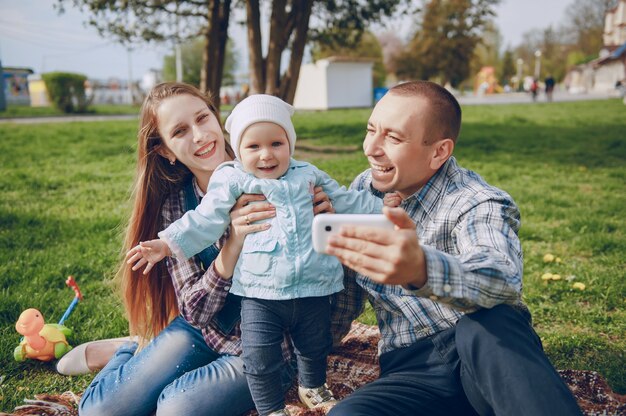 familia en el parque