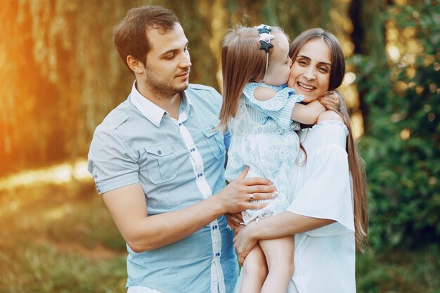 familia en un parque