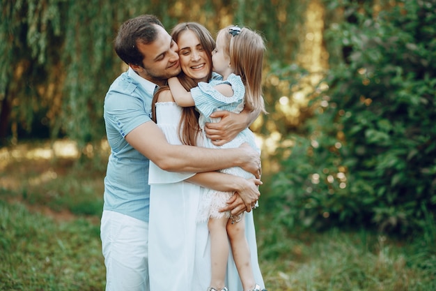 familia en un parque