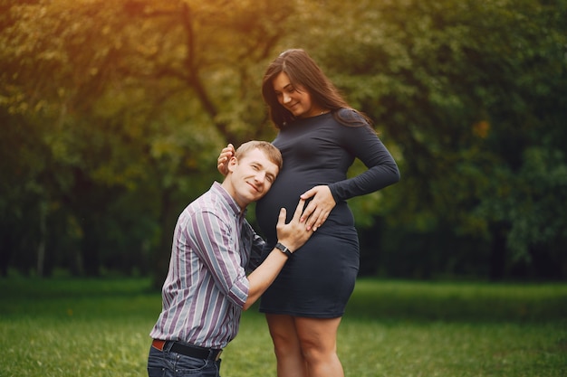 familia en un parque