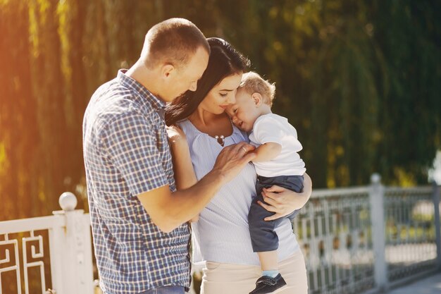 familia en un parque