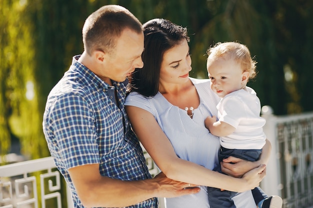 familia en un parque