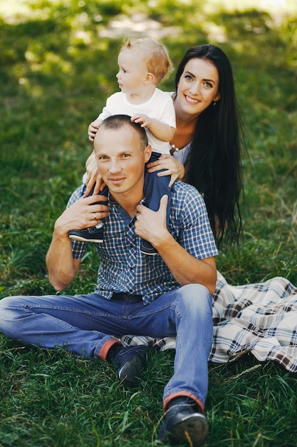 familia en un parque