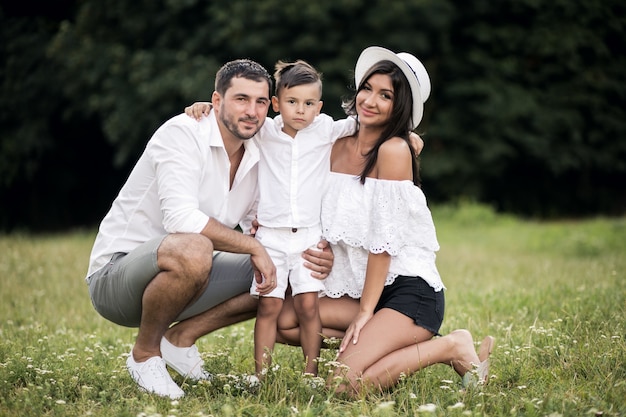 Familia en el parque