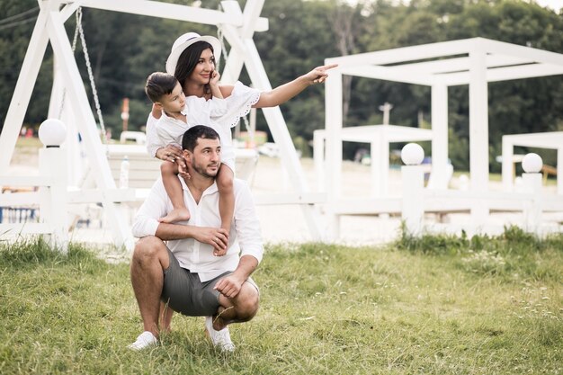 Familia en el parque