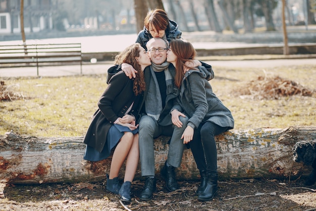 Familia en un paseo