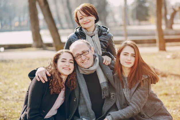 Familia en un paseo