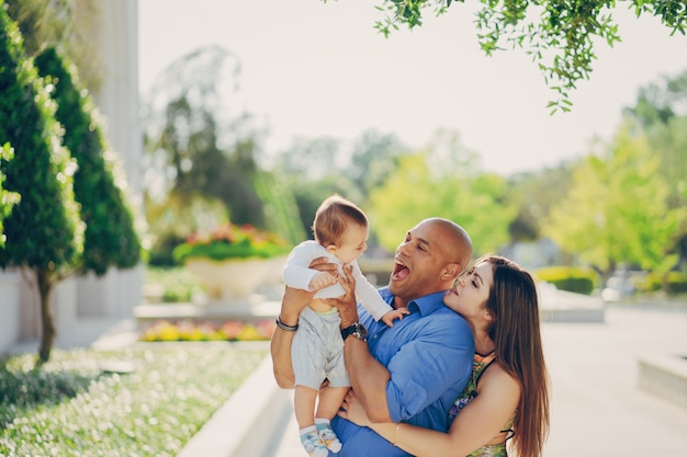 Familia en un paseo