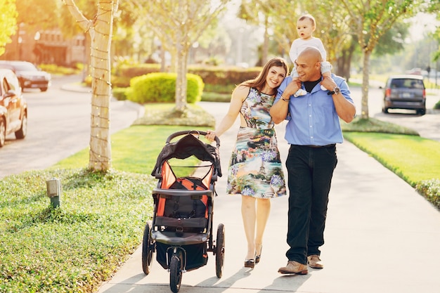 Familia en un paseo