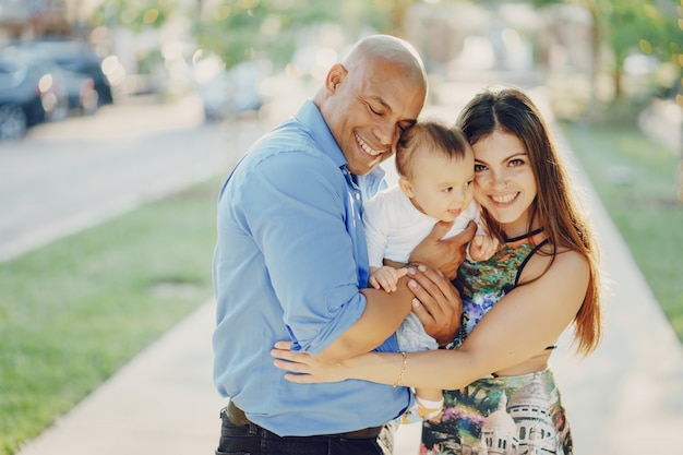 Familia en un paseo