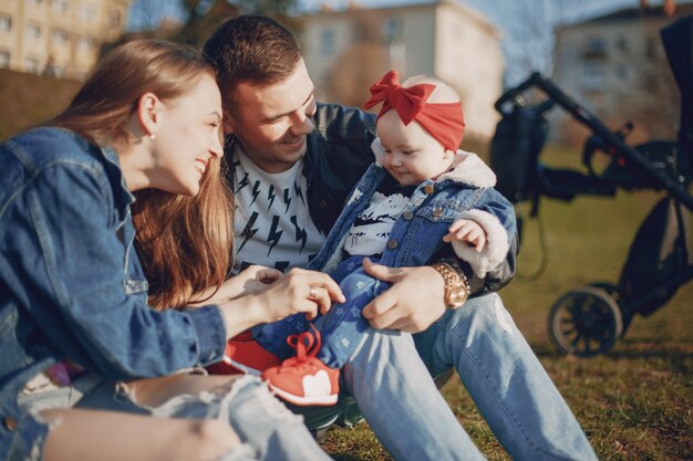 Familia en un paseo