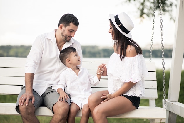 Familia en la playa