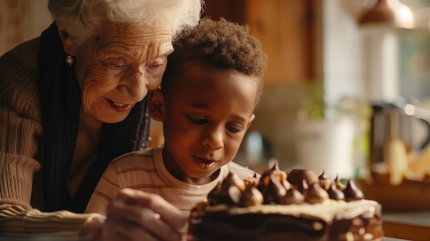 Foto gratuita familia de tiro medio comiendo un delicioso chocolate