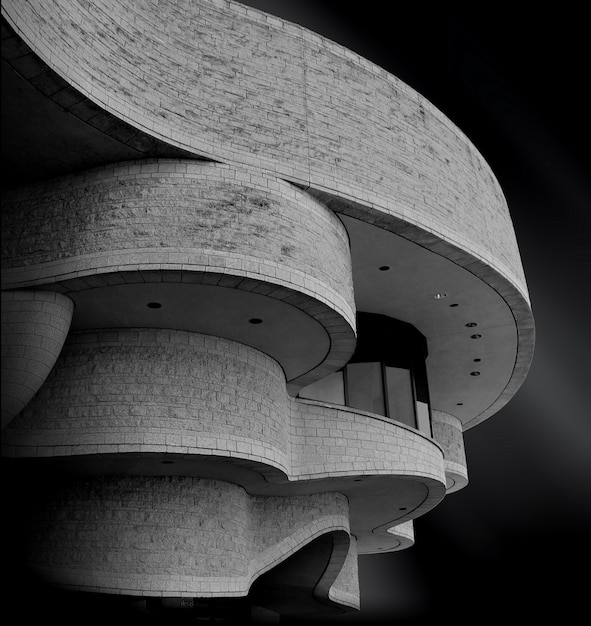 Famoso Museo Canadiense de Historia tocando el mágico cielo nocturno en Gatineau, Canadá