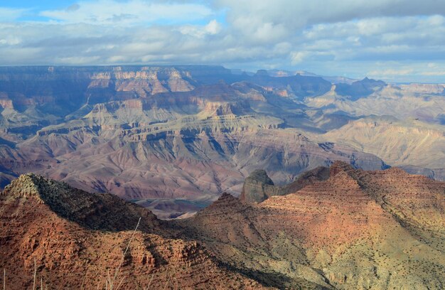 Fantástico paisaje colorido del Gran Cañón