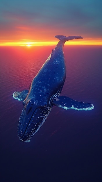 Foto gratuita fantasy whale in the sky