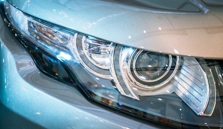 Foto gratuito faros del coche