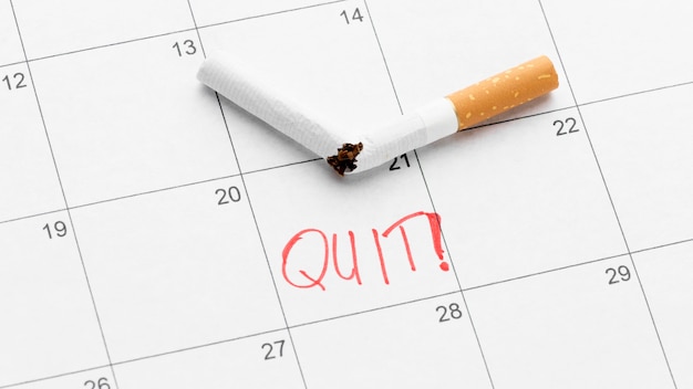 Fecha calendario para dejar de fumar