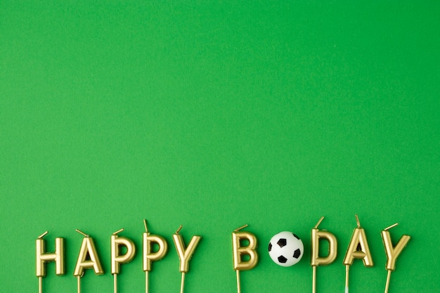 Feliz cumpleaños tema futbol