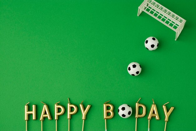 Feliz cumpleaños tema futbol