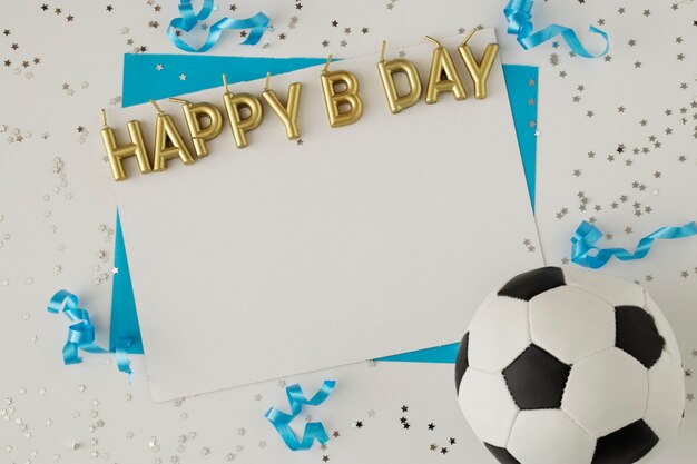 Feliz cumpleaños tema futbol